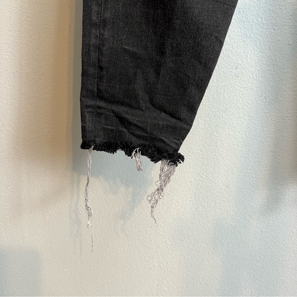 Perfect $128 SPANX ANKLE SKINNY Distressed BLACK pull-on Jeans Jeggings-Sz XL - Picture 5 of 11